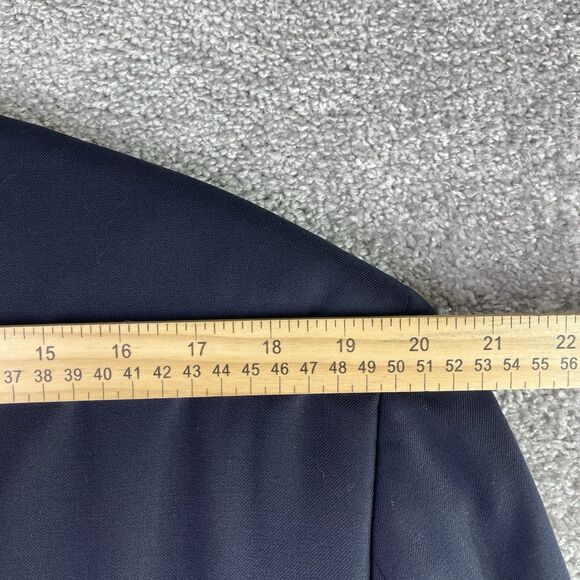 Lauren Ralph Lauren Jacket Men’s 46L Navy Blue Lined Wool Gold Tone Buttons - Picture 14 of 15